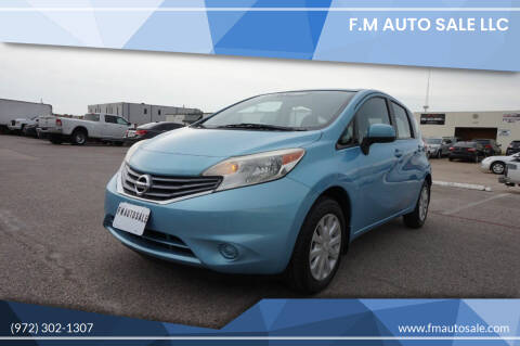 2014 Nissan Versa Note for sale at F.M Auto Sale LLC in Dallas TX