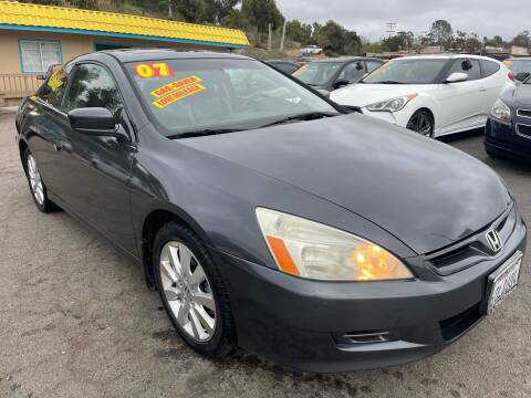 2007 Honda Accord for sale at 1 NATION AUTO GROUP in Vista CA