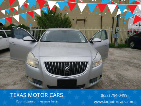 2011 Buick Regal for sale at TEXAS MOTOR CARS in Houston TX