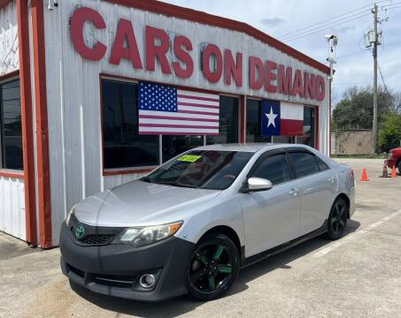 2012 Toyota Camry for sale at Cars On Demand 2 in Pasadena TX