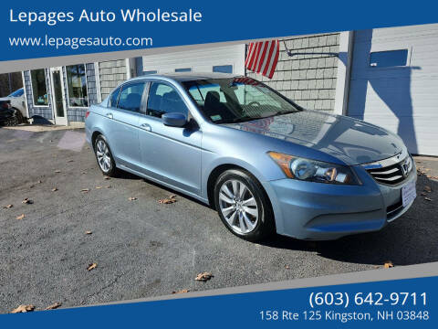 2011 Honda Accord for sale at Lepages Auto Wholesale in Kingston NH