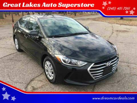 2017 Hyundai Elantra for sale at Great Lakes Auto Superstore in Waterford Township MI