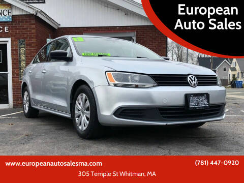 2013 Volkswagen Jetta for sale at European Auto Sales in Whitman MA
