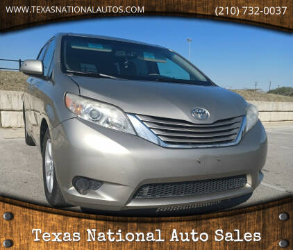 2015 Toyota Sienna for sale at Texas National Auto Sales in San Antonio TX