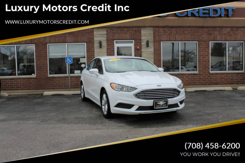 2018 Ford Fusion for sale at Luxury Motors Credit, Inc. in Bridgeview IL
