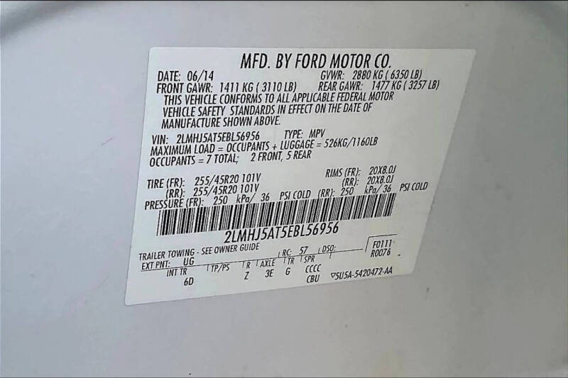 2014 Lincoln MKT Ecoboost