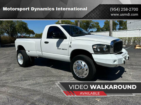 2006 Dodge Ram 3500 for sale at Motorsport Dynamics International in Pompano Beach FL