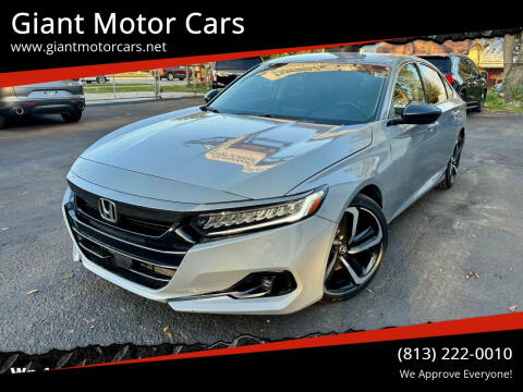 2021 Honda Accord for sale at Giant Motor Cars in Tampa FL