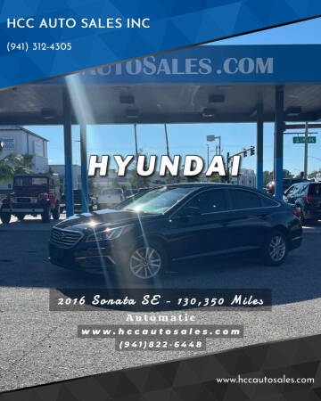 2016 Hyundai Sonata for sale at HCC AUTO SALES INC in Sarasota FL