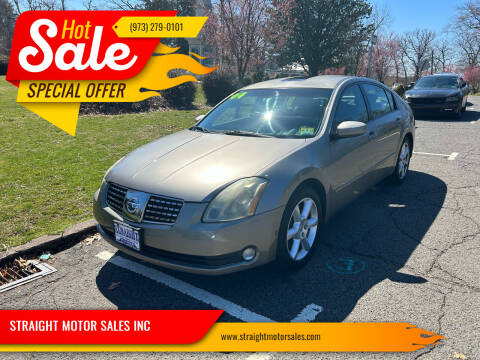 2004 Nissan Maxima for sale at STRAIGHT MOTOR SALES INC in Paterson NJ
