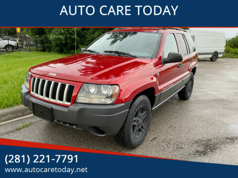 2004 Jeep Grand Cherokee for sale at AUTO CARE TODAY in Spring TX