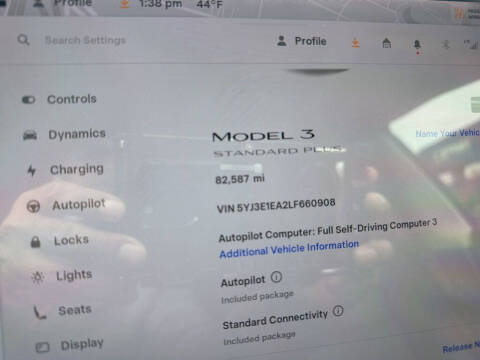 2020 Tesla Model 3 Standard Range Plus