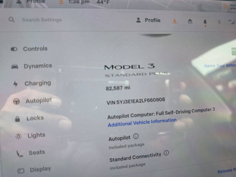 2020 Tesla Model 3 Standard Range Plus
