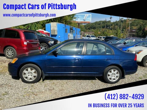 2001 Honda Civic for sale at Compact Cars of Pittsburgh in Pittsburgh PA