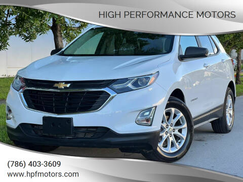 2020 Chevrolet Equinox for sale at HIGH PERFORMANCE MOTORS in Hollywood FL