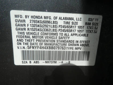 2011 Honda Pilot EX