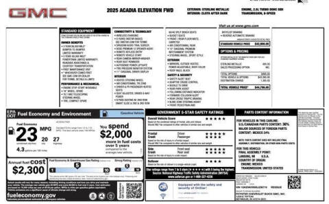 2025 GMC Acadia Elevation