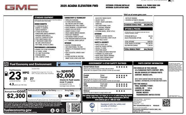 2025 GMC Acadia Elevation