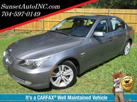 2009 BMW 5 Series for sale at Sunset Auto in Charlotte NC