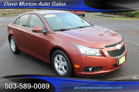 2013 Chevrolet Cruze for sale at Dave Morton Auto Sales in Salem OR