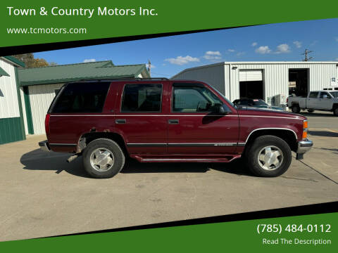 1999 Chevrolet Tahoe for sale at Town & Country Motors Inc. in Meriden KS