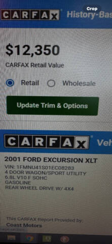 2001 Ford Excursion XLT