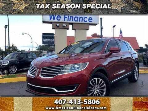 2016 Lincoln MKX for sale at American Financial Cars in Orlando FL