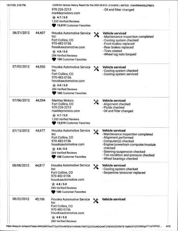 2003 Buick LeSabre Limited