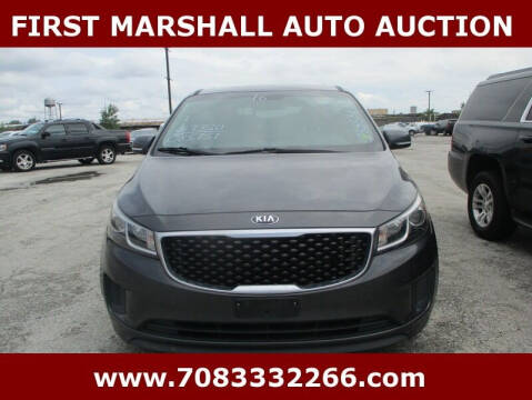 2016 Kia Sedona for sale at First Marshall Auto Auction in Harvey IL