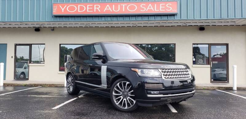 2017 Land Rover Range Rover for sale at PAUL YODER AUTO SALES INC in Sarasota FL