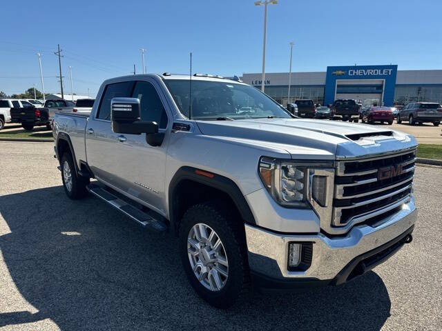 Used 2021 GMC Sierra 2500HD SLT with VIN 1GT49NE70MF209610 for sale in Bloomington, IL