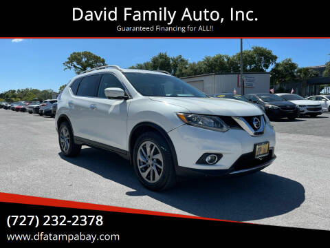 2015 Nissan Rogue for sale at David Family Auto, Inc. in New Port Richey FL
