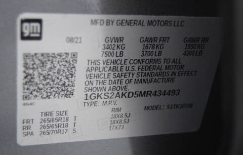 2021 GMC Yukon SLE