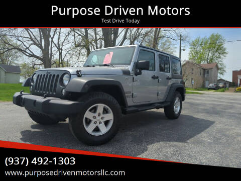 2017 Jeep Wrangler Unlimited for sale at Purpose Driven Motors in Sidney OH