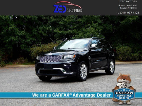 2014 Jeep Grand Cherokee for sale at Zed Motors in Raleigh NC