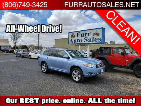 2008 Toyota Highlander for sale at FURR AUTO SALES in Lubbock TX