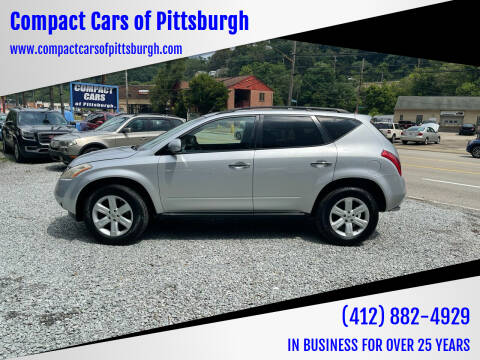 2007 Nissan Murano for sale at Compact Cars of Pittsburgh in Pittsburgh PA