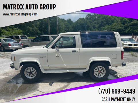 1988 Ford Bronco II for sale at MATRIXX AUTO GROUP in Union City GA