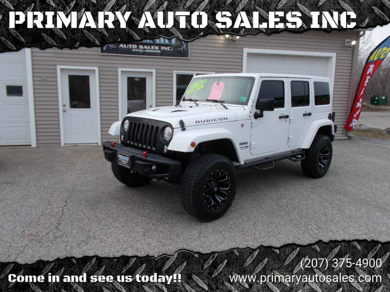 2018 Jeep Wrangler JK Unlimited for sale at PRIMARY AUTO SALES INC in Sabattus ME