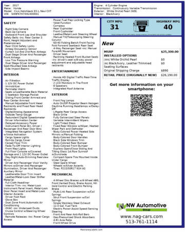 2017 Honda Civic EX-L w/Navi