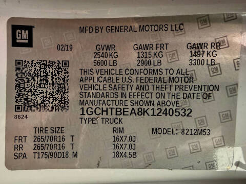 2019 Chevrolet Colorado Work Truck