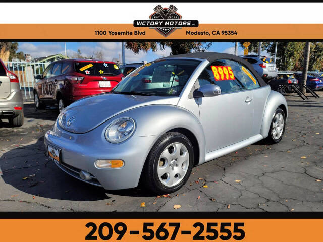 2003 Volkswagen New Beetle Convertible for sale at Victory Motors Inc in Modesto, CA