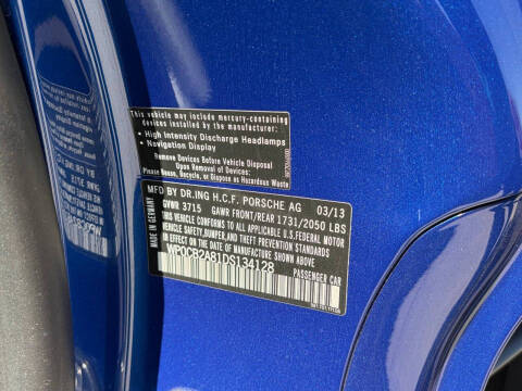 2013 Porsche Boxster S