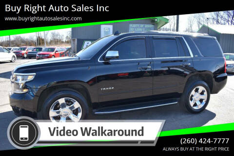 2016 Chevrolet Tahoe for sale at Buy Right Auto Sales Inc in Fort Wayne IN