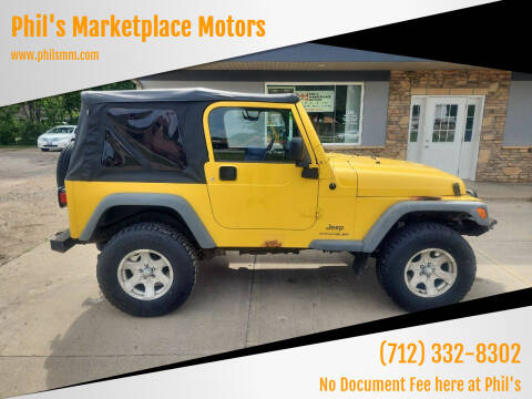 2005 Jeep Wrangler for sale at Phil's Marketplace Motors in Arnolds Park IA