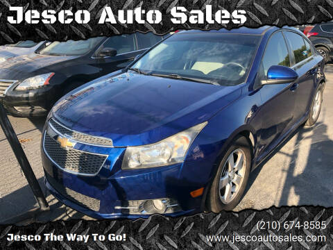 2012 Chevrolet Cruze for sale at Jesco Auto Sales in San Antonio TX