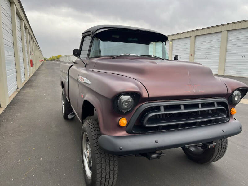 1957 Chevrolet 3100 Cameo 3125 for sale at Mr. Old Car in Dallas TX