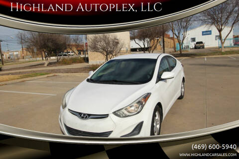 2015 Hyundai Elantra for sale at Highland Autoplex, LLC in Dallas TX