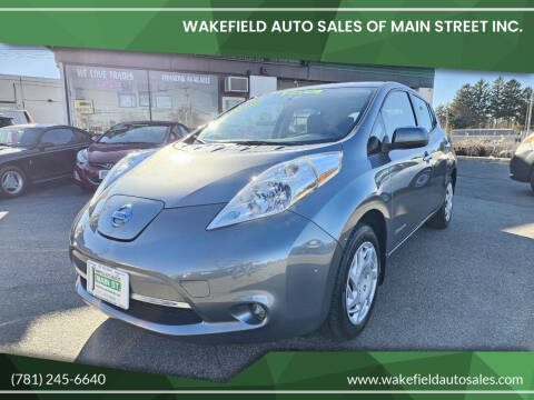 2015 Nissan LEAF for sale at Wakefield Auto Sales of Main Street Inc. in Wakefield MA