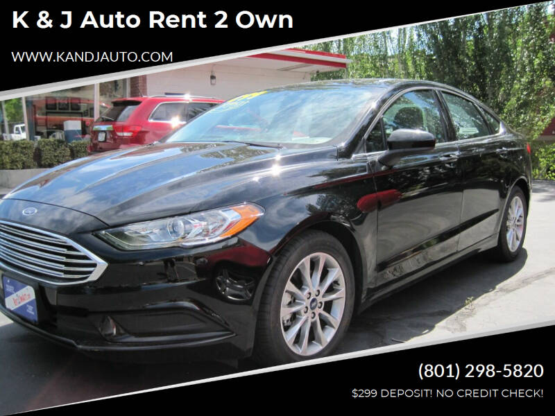 2017 Ford Fusion for sale at K & J Auto Rent 2 Own in Bountiful UT